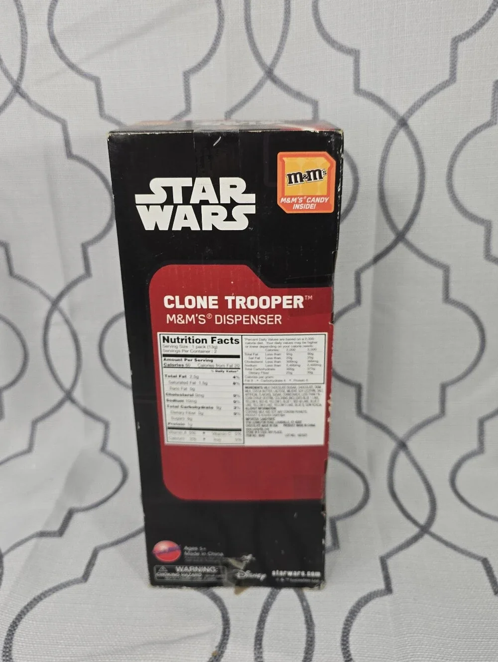 Star Wars M&M's Clone Trooper Orange Candy Dispenser Gumball Style Disney New